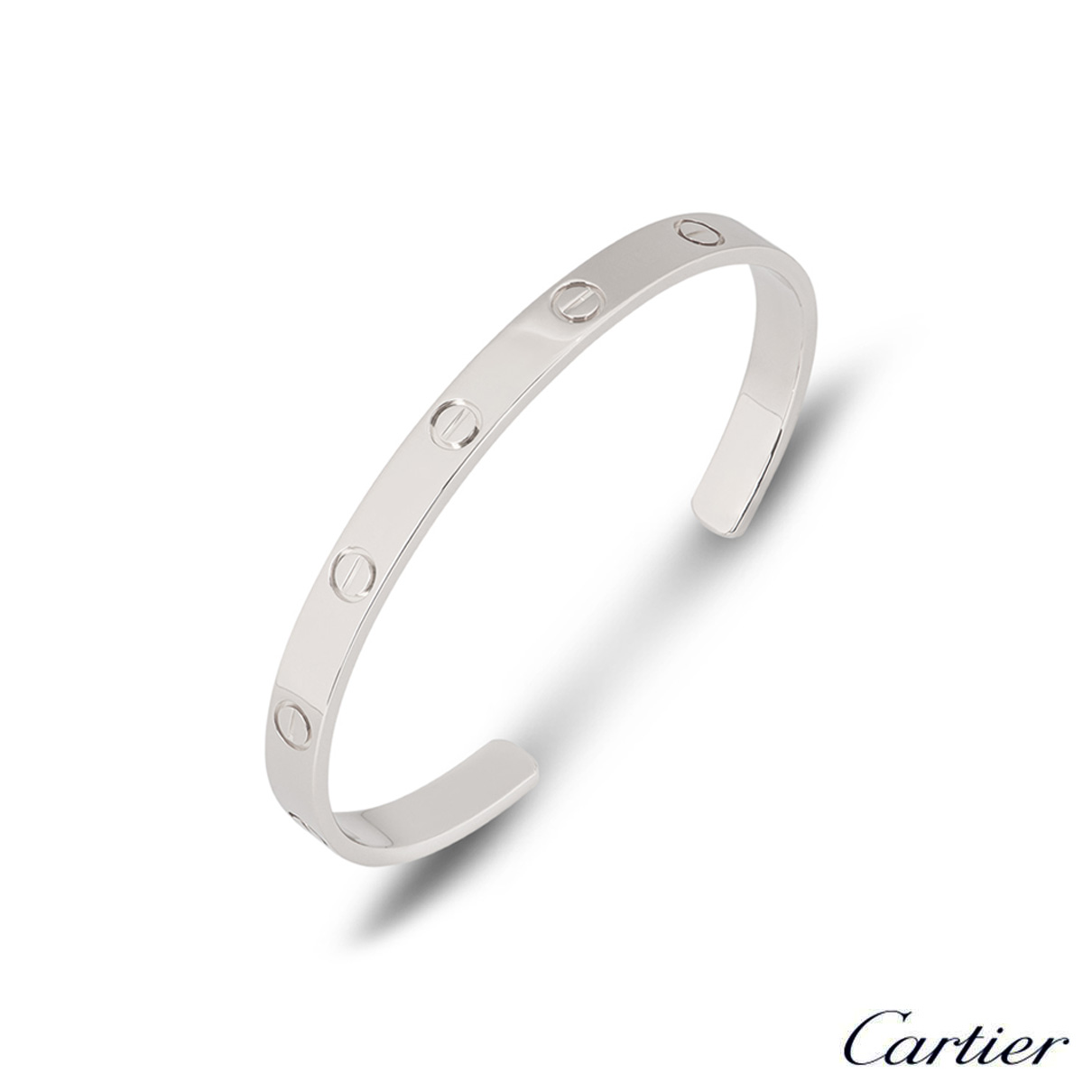 cartier love cuff white gold